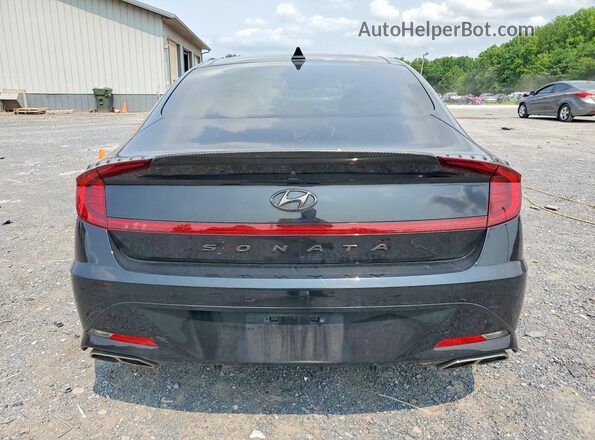 5NPEK4JC4NH146718 2022 HYUNDAI SONATA Black უკანა ხედი