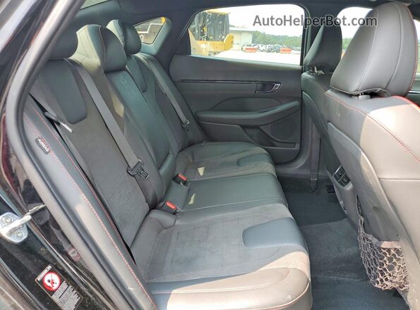 5NPEK4JC4NH146718 2022 HYUNDAI SONATA Black უკანა სავარძლების ხედი