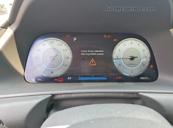 5NPEK4JC4NH146718 2022 HYUNDAI SONATA Black ხელსაწყოთა პანელის ხედი