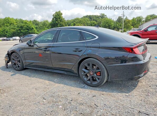 5NPEK4JC4NH146718 2022 HYUNDAI SONATA Black უკანა მარცხენა