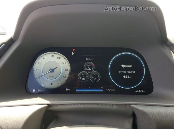 5NPEK4JC4NH147495 2022 HYUNDAI SONATA White Vista del cuadro de instrumentos