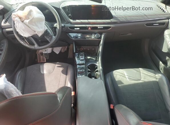 5NPEK4JC5NH138028 2022 HYUNDAI SONATA Gray Dashboard view