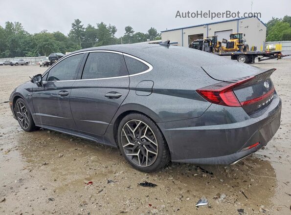 5NPEK4JC9MH108870 2021 HYUNDAI SONATA Gray უკანა მარცხენა