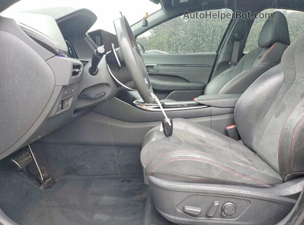 5NPEK4JC9MH108870 2021 HYUNDAI SONATA Gray წინა სალონის ხედი