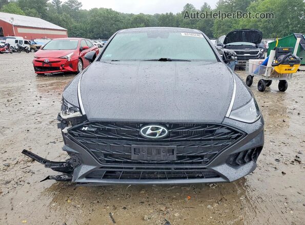 5NPEK4JC9MH108870 2021 HYUNDAI SONATA Gray წინა ხედი