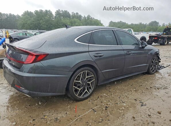 5NPEK4JC9MH108870 2021 HYUNDAI SONATA Gray უკანა მარჯვენა