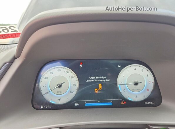 5NPEK4JC9MH130111 2021 HYUNDAI SONATA Черный Вид щитка приборов