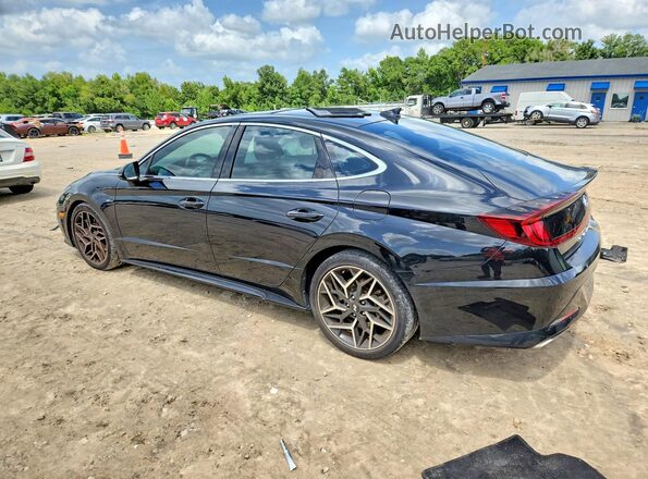5NPEK4JC9MH130111 2021 HYUNDAI SONATA Черный Задняя левая четверть