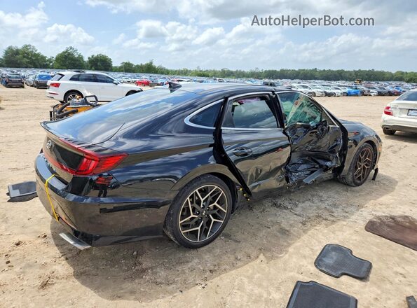 5NPEK4JC9MH130111 2021 HYUNDAI SONATA Черный Задняя правая четверть