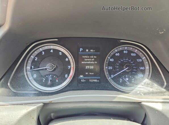 5NPEL4JA3MH112733 2021 HYUNDAI SONATA Серый Вид щитка приборов