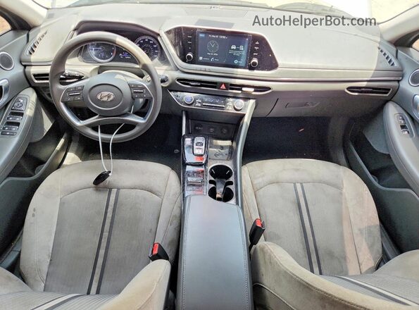 5NPEL4JA3MH112733 2021 HYUNDAI SONATA Серый Вид панели приборов