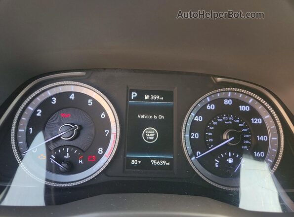 5NPEL4JA8MH084427 2021 HYUNDAI SONATA Серый Вид щитка приборов