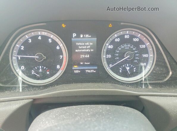 5NPEL4JA9LH000985 2020 HYUNDAI SONATA White Instrument cluster view