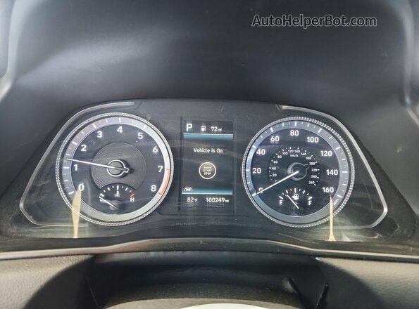 5NPEL4JA9LH045375 2020 HYUNDAI SONATA Серый Вид щитка приборов