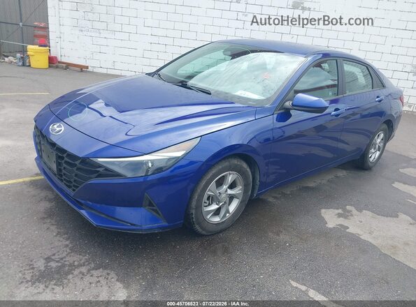 5NPLL4AG0MH047898 2021 HYUNDAI ELANTRA Blue Przód lewy