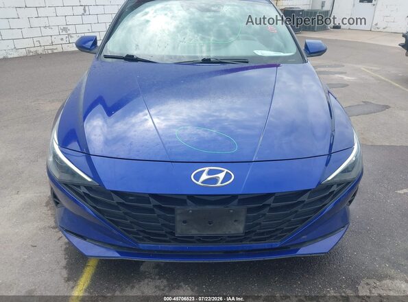5NPLL4AG0MH047898 2021 HYUNDAI ELANTRA Blue Widok wnętrza 360 stopni