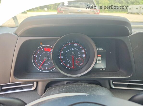 5NPLL4AG2MH014403 2021 HYUNDAI ELANTRA Белый Вид щитка приборов