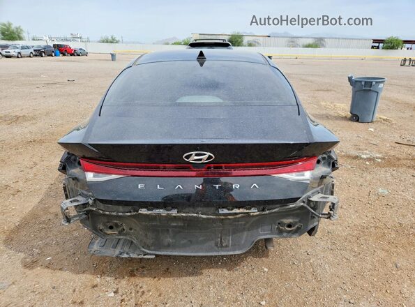 5NPLL4AG3MH013776 2021 HYUNDAI ELANTRA Черный Вид сзади