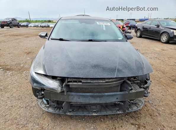 5NPLL4AG3MH013776 2021 HYUNDAI ELANTRA Черный Вид спереди