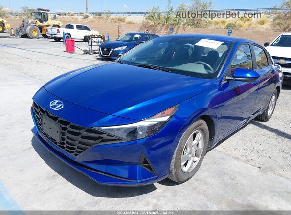 5NPLL4AG5MH042924 2021 HYUNDAI ELANTRA Синий Передняя левая четверть