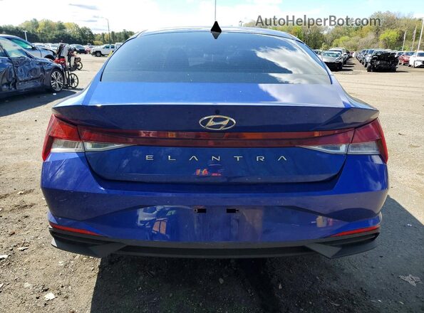 5NPLL4AG6MH020589 2021 HYUNDAI ELANTRA Blue Widok z tyłu