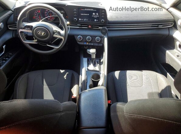 5NPLL4AG6MH020589 2021 HYUNDAI ELANTRA Blue Widok deski rozdzielczej