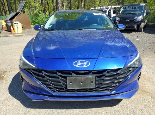 5NPLL4AG6MH020589 2021 HYUNDAI ELANTRA Blue Widok z przodu