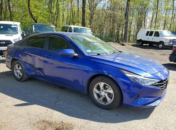 5NPLL4AG6MH020589 2021 HYUNDAI ELANTRA Blue Przód prawy