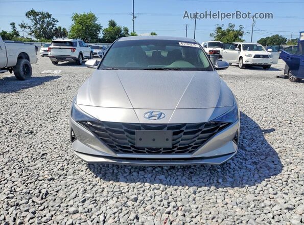 5NPLL4AG7MH047543 2021 HYUNDAI ELANTRA Silver წინა ხედი