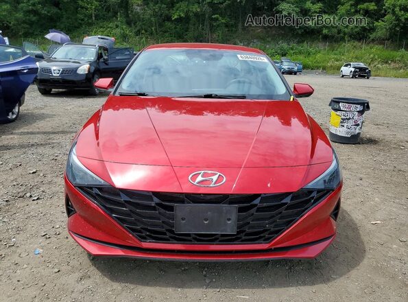 5NPLL4AG8MH015331 2021 HYUNDAI ELANTRA Red წინა ხედი