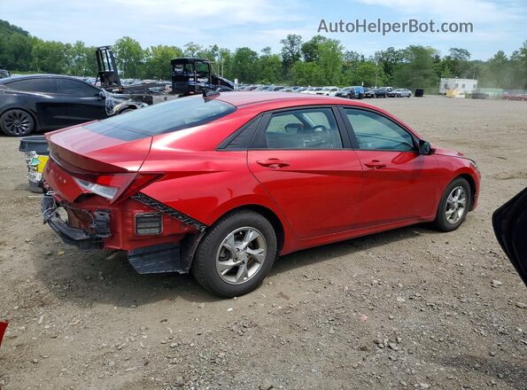 5NPLL4AG8MH015331 2021 HYUNDAI ELANTRA Red უკანა მარჯვენა