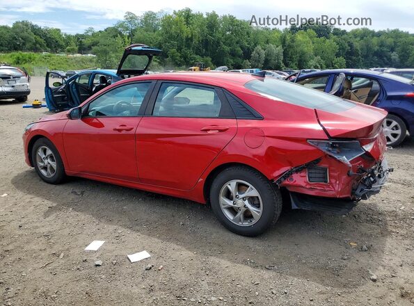 5NPLL4AG8MH015331 2021 HYUNDAI ELANTRA Red უკანა მარცხენა