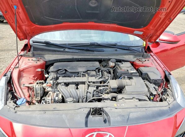 5NPLL4AG8MH015331 2021 HYUNDAI ELANTRA Red უკანა სალონის ხედი