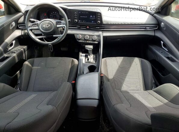 5NPLL4AG8MH015331 2021 HYUNDAI ELANTRA Red წინა პანელის ხედი