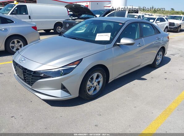 5NPLL4AG9MH038102 2021 HYUNDAI ELANTRA Silver წინა მარცხენა ხედი სამი მეოთხედიდან