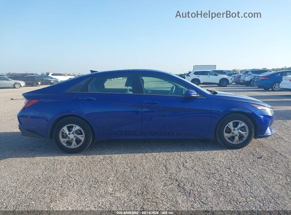 5NPLL4AG9MH042585 2021 HYUNDAI ELANTRA Blue Սալոնի հետևի տեսք