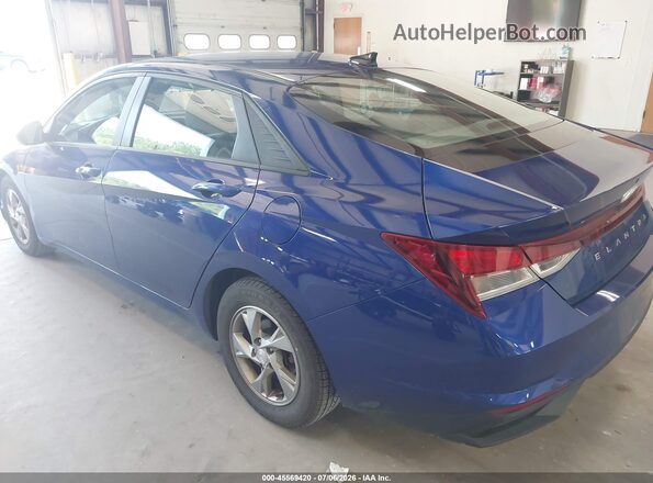 5NPLL4AG9MH046541 2021 HYUNDAI ELANTRA Blue Задня ліва чверть