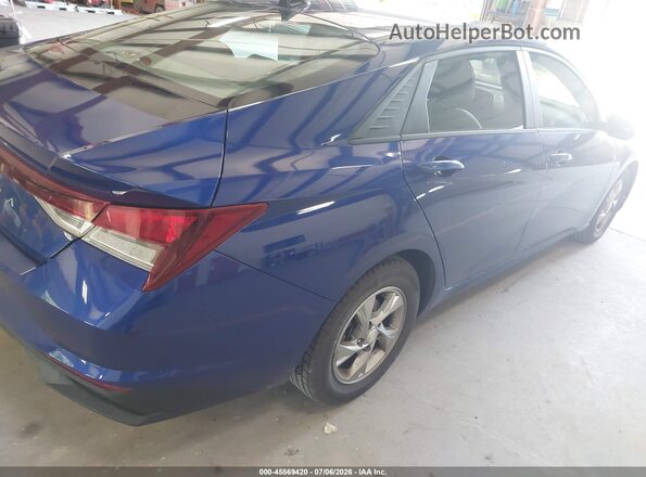 5NPLL4AG9MH046541 2021 HYUNDAI ELANTRA Blue Задня права чверть