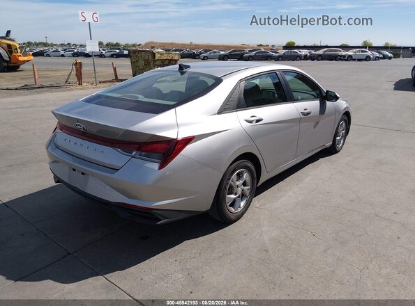 5NPLL4AG9MH050976 2021 HYUNDAI ELANTRA Silver Задня права чверть