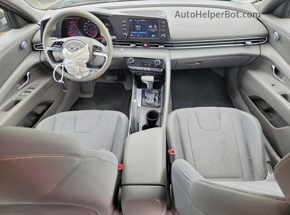 5NPLM4AG0NH069690 2022 HYUNDAI ELANTRA Gray წინა პანელის ხედი