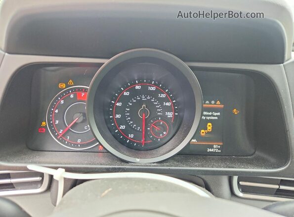 5NPLM4AG0NH069690 2022 HYUNDAI ELANTRA Gray ხელსაწყოთა პანელის ხედი