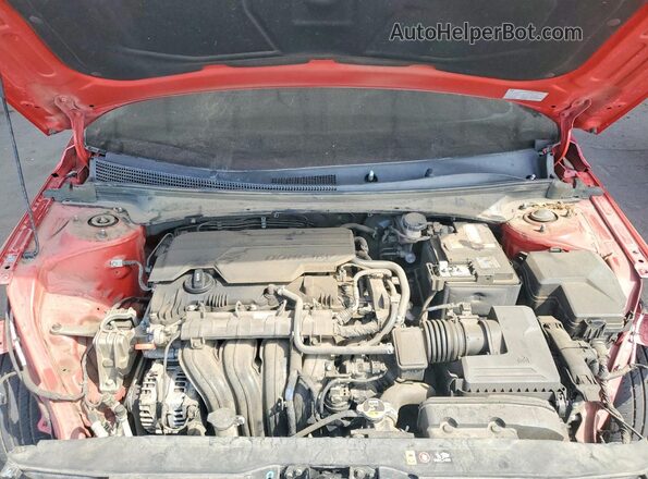 5NPLM4AG1MH025065 2021 HYUNDAI ELANTRA Red Սալոնի հետևի տեսք