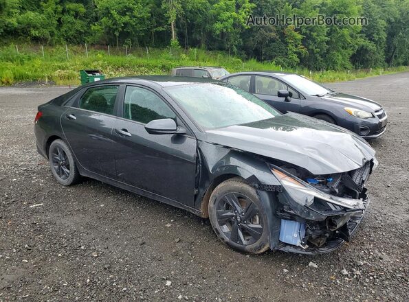 5NPLM4AG1NH071495 2022 HYUNDAI ELANTRA Угольный Передняя правая четверть