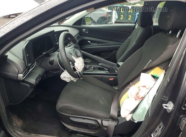 5NPLM4AG1NH071495 2022 HYUNDAI ELANTRA Угольный Вид салона спереди