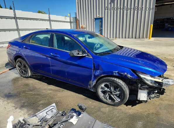 5NPLM4AG1PH102067 2023 HYUNDAI ELANTRA Blue Передня права чверть