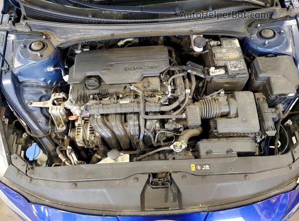 5NPLM4AG3NH071319 2022 HYUNDAI ELANTRA Blue Вид задньої частини салону