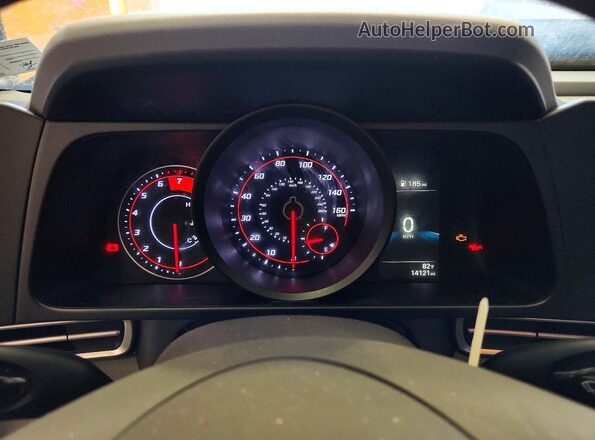 5NPLM4AG3PH118190 2023 HYUNDAI ELANTRA Gray Instrument cluster view