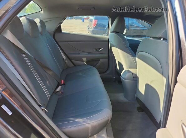 5NPLM4AG4NH075881 2022 HYUNDAI ELANTRA Gray უკანა სავარძლების ხედი