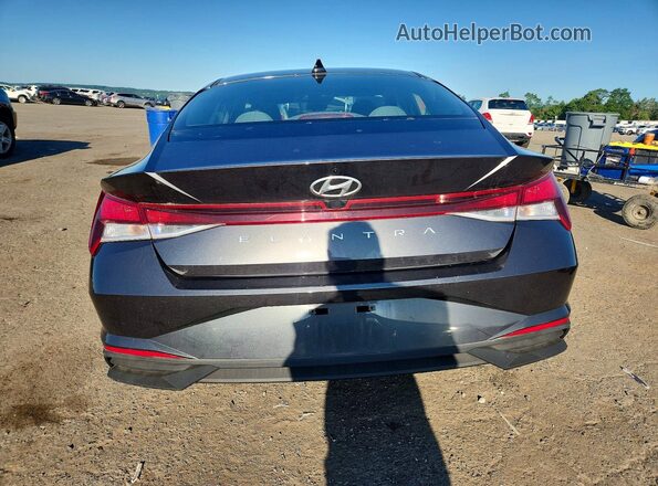 5NPLM4AG4NH075881 2022 HYUNDAI ELANTRA Gray უკანა ხედი