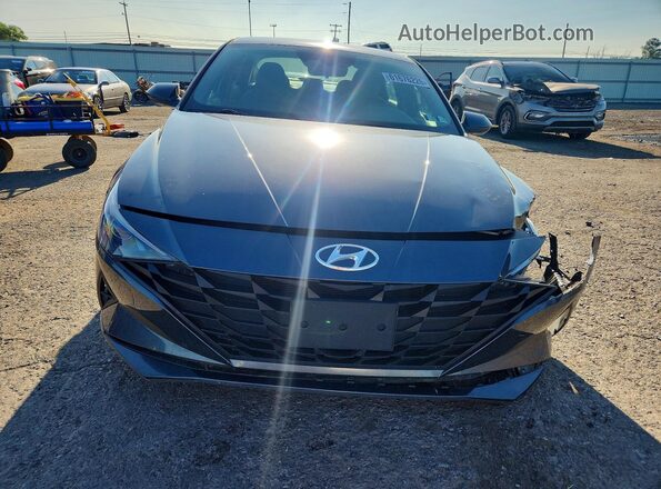 5NPLM4AG4NH075881 2022 HYUNDAI ELANTRA Gray წინა ხედი